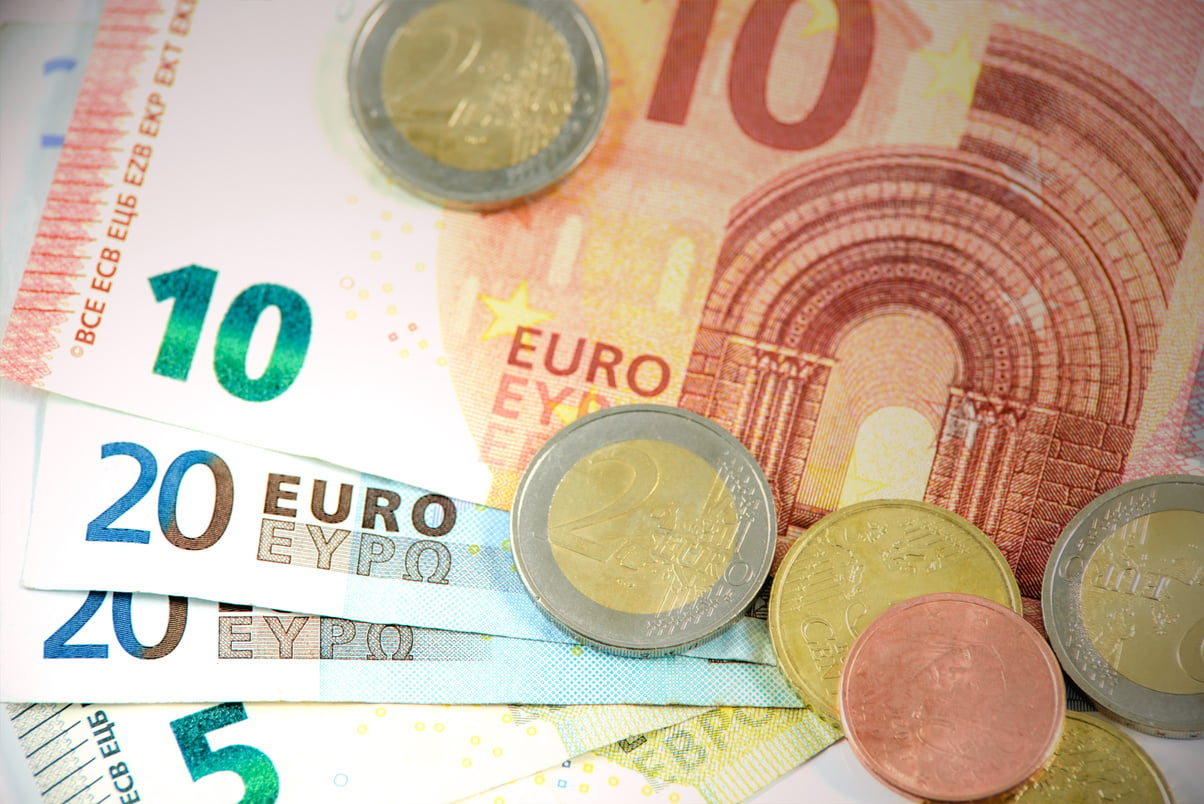 Euro Bills and Coins